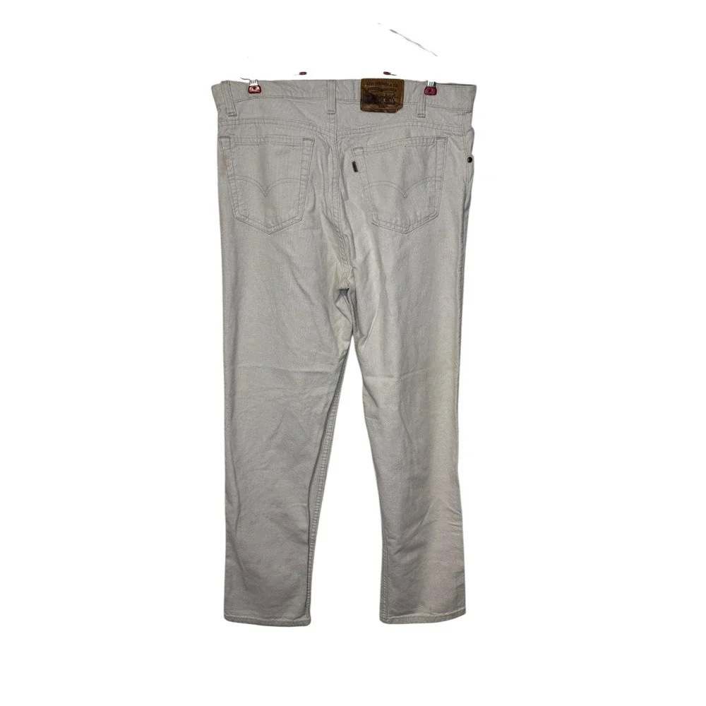 Levi's Mens Jeans‎ Signature 540 Relaxed Fit High-Rise Cotton Cream Size 36X32